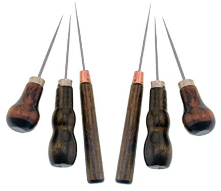 BELLIFFY 6piezas De Perforación De Awls Multifuncionales Para Manualidades De Costura Accesorios Para El Tienda De Gourd Simple Gourd Doble y Cilíndrico Por Diseño
