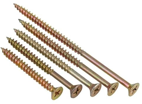 AUNANGLJSCS Schrauben, Blechschrauben, M5 Kreuzschlitz Senkkopf Selbstschneidende Holzschraube 10St(M5x100mm)