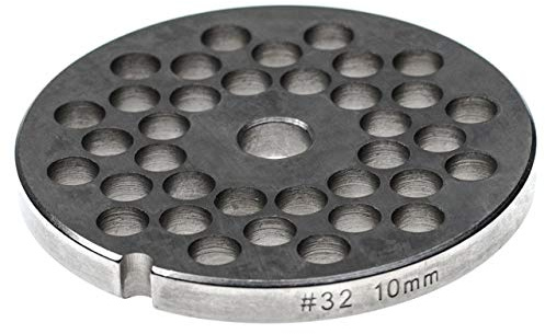 vhbw piastra forata 32 compatibile con Caso tritacarne - diametro fori 10mm, foro centrale 13,4mm, acciaio inox