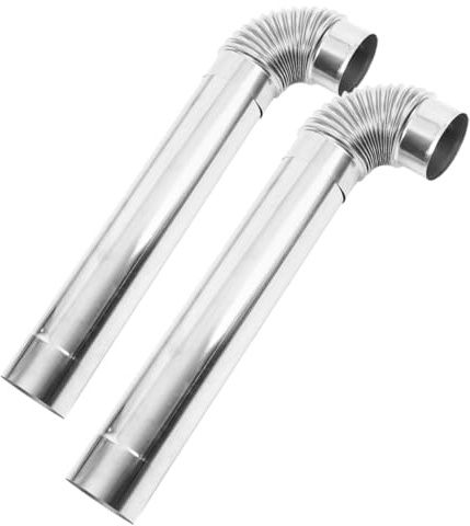 SUPVOX Tuyau de Cheminée Acier Inoxydable Tube de Poêle pour Camping et Chauffage Domestique à Haute Température et Portable pour Usage Intérieur et Extérieur