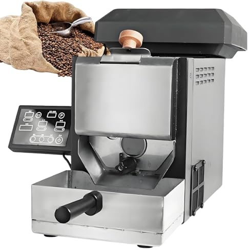 Torréfacteur De Café, Torréfacteur De Café En Grains, Avec Panneau De Commande Simple, 9 Profils De Torréfaction Intégrés, Manuel/Automatique 2 En 1, Refroidissement Rapide En 3 à 5 Minutes