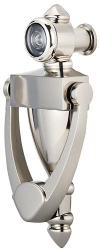 Elfthloo 5 Door Knocker 180 Degree Peephole Viewer, Brushed Sliver
