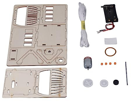 Fdit Kit de Jouets D'expérimentation Scientifique en Bois pour Enfants, Jouets de Construction de Modèles de Téléphérique Touristique à Faire Soi-même pour Le Plaisir éducatif (Téléphérique