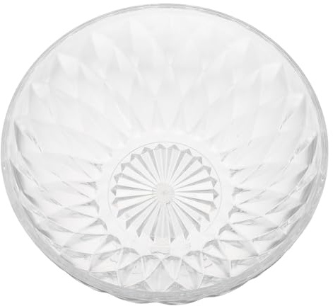 IMIKEYA Lavabo en Plastique Transparent Renforcé, Bac Rond pour Soin du Visage en Salon et Usage Ménager, Bassin Épais pour Nettoyage Facial Polyvalent, Bassine Solide pour Soins