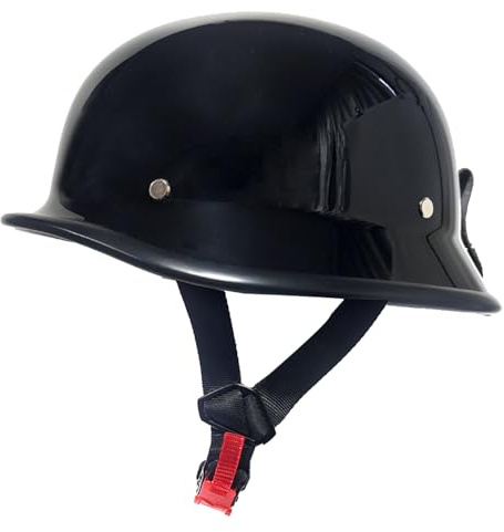 Retro Caschi Cromwell Vintage Elmetto Scodella Approvato DOTECE Casco Mezzo Retrò Moto Caschi Jet E Demi-Jet Aperto Casco Scooter Leggero Fodera Confortevole E Traspirante B,L:59-60CM