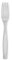 Alessi ANF06/5 Itsumo Anf06/5-Design Dessert Fork in 18/10, Set of 6, Stainless Steel