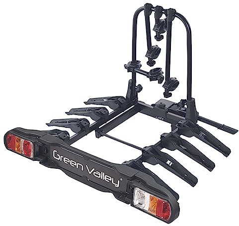 eBike Fahrradträger für Anhängerkupplung Fahrrad Heckträger Radträger - Discovery 4 - für 4 Fahrräder - 60kg Zuladung - am Fahrzeug klappbar - kompaktes Faltmaß -