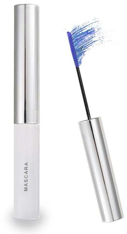 GL-Turelifes 12 Color Mascara Bunte Fasermascara Charmante, langlebige Mascara mit dicken und langen Wimpern, wasserdicht und wischfest (Himmelblau)