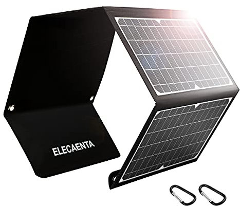 30W PD18W Caricatore Solare Portatile 3 Porte USB Pannello Fotovoltaico Pieghevole ETFE Impermeabile con Tipo C QC3.0 per Cellulare Tablet Powerbank Campeggio Emergenze All'aperto