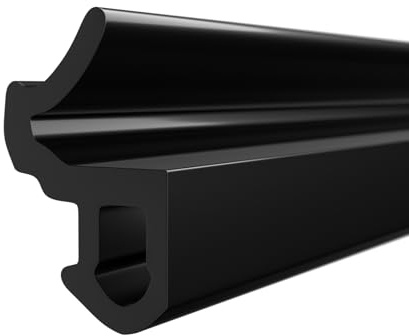 DQ-PP Fensterdichtung – Schwarz – 10 m – S-618 – Für KBE PVC Fenster – Gummidichtug Dichtband – Kunststofffensterdichtungen – Profildichtung Türdichtung