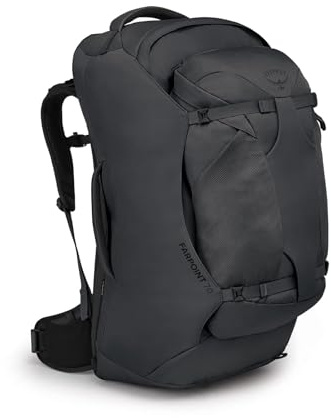 Osprey Farpoint 70L Men's Travel Backpack, Tunnel Vision Grey