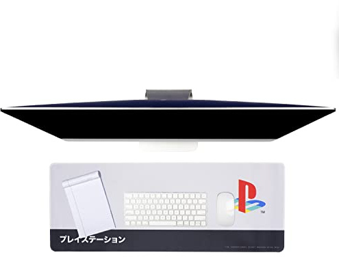 PlayStation Heritage Tischmatte - Offiziell lizenziert, Sony Tastatur- & Mausmatte für das Büro, Rutschfest, Abwaschbar, Großes Mauspad für Gaming-Setup