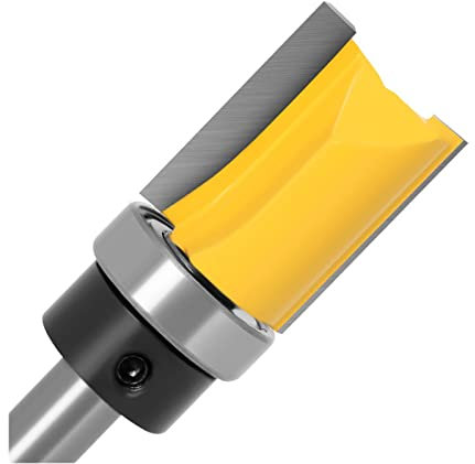LRJSKWZC Router Bits 1 Pack 8mm Shank Flush Trim Router Bit Pattern Bit with Top Bottom Bearing Straight Knife for Wood Slotting Cutter (Cutting Edge Length : 8X19.05X30)