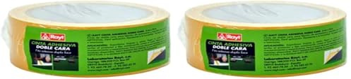Rayt 2204-29 Cinta adhesiva de doble cara para césped artificial. Apta para interior y exterior. No deja residuos. 5cm x 10m (Paquete de 2)
