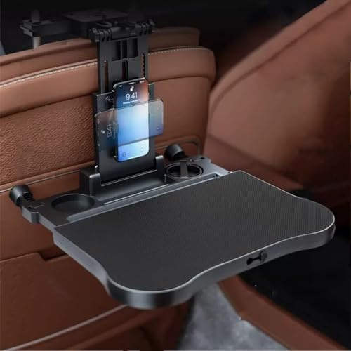 Auto-Rücksitz-Tablett, Automatisch, Multifunktionaler Klappschreibtisch, Auto Tisch mit Handyhalter, zum Arbeiten, Schreiben, Essen, Reisen (Size : Style A)