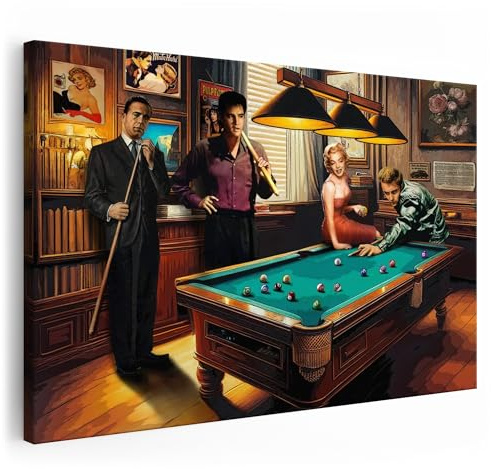 Artmazing | Celebrity Pool Bild bunt | S-Art Bilder | Modernes Poster für Wand | Leinwandbilder XXL Wohnzimmer | Wanddekoration Celebrity Pool XXL