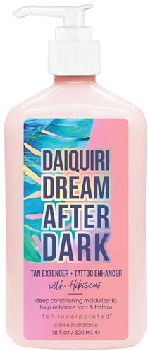 Brown Sugar Daiquiri Dream After Dark Tan Extender & Tattoo Enhancer, Mango Butter Carrot Oil & Hibiscus with Tigergrass & Ocean Botanicals, 18 Fl Oz