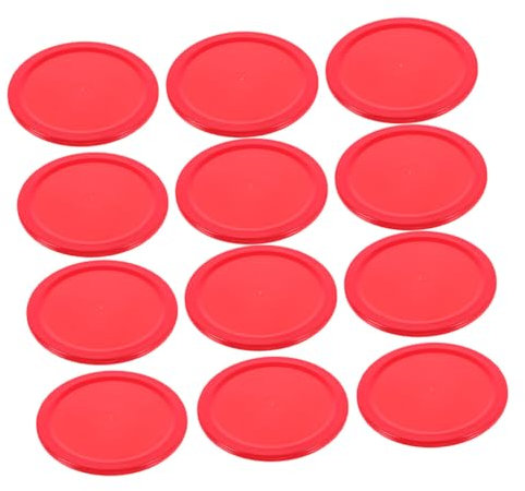 KOMBIUDA 20stücke Eishockey-Pucks Ersatz-Pucks Aus Robustem Kunststoff Für Tischhockey-Spiele Klein Runde Ersatzpucks Für Spieltische Und Billardbars