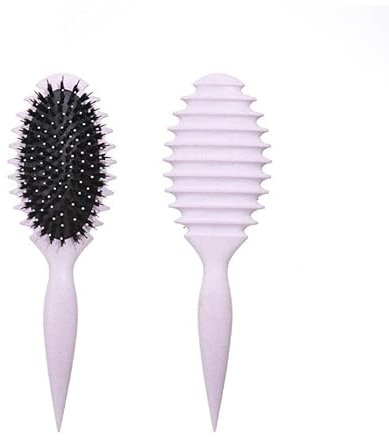 Haarbürsten Stylistin Lockenkamm für Frauen, bequemes Haarstyling, sofortige Schönheit und Selbstvertrauen (Purple)