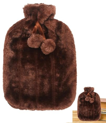 Coperchio a borsa 'acqua calda | Copri bottiglia 'acqua calda in morbida pelliccia sintetica da 2 litri,Borraccia Softcover Per Caldo Freddo 6-8 Ore Per Tenere Al Caldo Aiuta Ad Alleviare I Dolori Mus