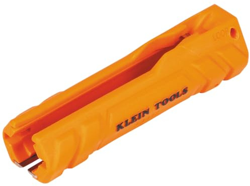 Klein Tools L1412 5-in-1 Cable Stripping Tool for 12-14 AWG, NM Cable Ripper (12/2 and 14/2 Romex), Magnetic with Wire Looping Hole