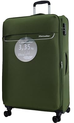 TrigoneMETZELDER Trigone weicher Koffer, ultraleicht & großes Ladevolumen, Grün (Grün), L_Grande_79x47x32cm_115/130L, Koffer