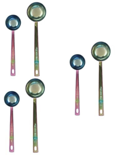 TOPBATHY 6 Pièces cuillère à café en acier inoxydable mesurette à café moulu cuillère doseuse pour le moulu doseuse à mesurer multifonctionnelle cuillere se