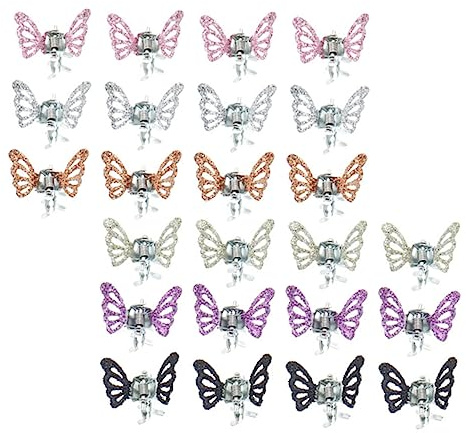 Didiseaon Lot De 24 Pinces à Griffes En Alliage Scintillant Petites, Accessoires Pour Cheveux Garçon Et Filles, Maintien Solide Pour Coiffure Quotidienne Et Maquillage