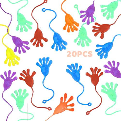 20x Klatschhand Kinder Mitgebsel,Glibberhand Mitgebsel, Klatschhand Glibber,Kindergeburtstag Geschenke,Klatschhand Kinder, Mitbringsel Give aways Scherzartikel Spielspaß,Bunte Giveaway