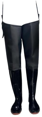 Sharplace Stivali Da Pesca con Stivali, Stivali Alti Fino Alla Coscia, Calze, Pantaloni Impermeabili per Lavori Agricoli, Giardinaggio, Attività Acquatiche, 37
