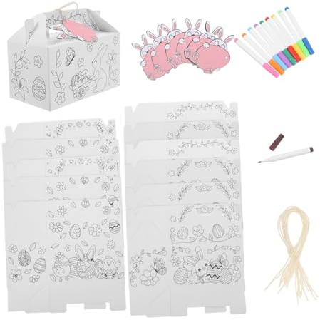 OUNONA Frühlingsfest Candy Boxen Leer Zum Basteln Für Junge Mädchen Partydekoration Und Kleine Geschenke Mit Einfachem Design Für Kreative Frühlingsprojekte Und Verpackungsmöglichkeiten