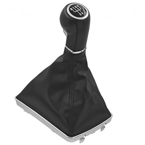 Fouedy Schaltsack Schaltmanschette Schwarz Schaltknauf 5 Gang kompatibel mit Vauxhall OPEL Astra III H 1.6 2004-2010