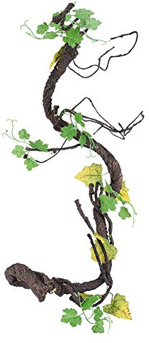 Reptilien künstliche Pflanzen flexibel biegbar künstliche Baum Rebe Dschungel Reben Terrarium Käfig Lebensraum Dekor für Eidechse Spinne Chamäleon Schlangen Gecko(L)