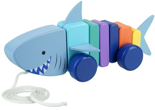 Orange Tree Toys Shark Pull Along
