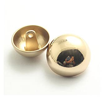 5pcs Metal Shank Single Hole Button, DIY Blazer Coats Clothes Decoration, for Sewing Crafts (Golden, 11.5mm)