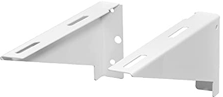 Inbagno Staffe per lavabo Bagno sospeso per disabili, L 5 x P 35 x H 14,5 cm, in Acciaio Bianco Lucido