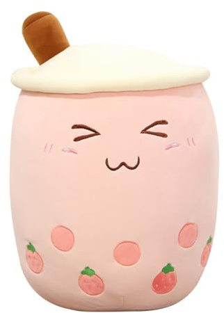 Uposao Linda Taza de Té con Leche Juguetes de Peluche, Bubble Tea Peluche Juguete Relleno Té de Leche Muñeca Suave, Felpa Adecuado para Niños Decoración del Hogar, 50CM