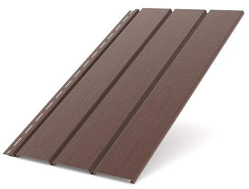 Bryza Kunststoffpaneele Braun RAL8017 1,50m Wandpaneele Deckenpaneele Innen und Außen Unterdachpaneele Dachkasten Wandverkleidung Holzoptik (Standartpaneele 1,50x0,305m)