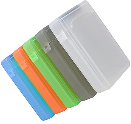 Alipis Caja Disco Duro 5 Uds Caja De Protección De Disco Duro Portátil Disco Duro Externo Caja De Almacenamiento De Disco Duro Bolsa De Almacenamiento De Escritorio De Plástico De Viaje