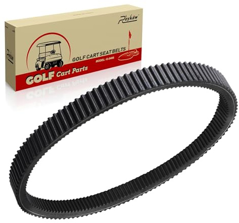 Roykaw Golf Cart Clutch Drive Belt Replacement Compatible with EZGO RXV/TXT/Workhorse with 13HP 400CC Kawasaki Engine with Team Clutches (2008-Up) Gas Models, Strong Load Bearing, OEM# 618630, 606136