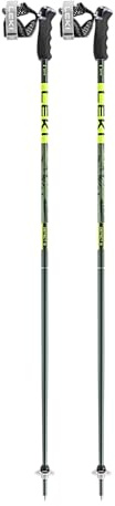 LEKI Detect S Par skidstavar olivgrön/mörk oliv/neongul 120 cm