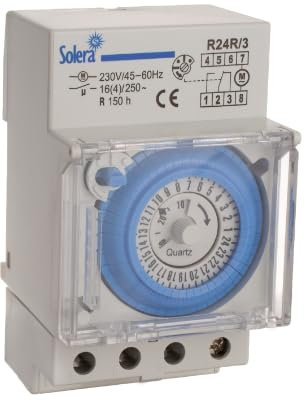 Interruptor horario 24h analogico 230VacSOLERA R24R/3