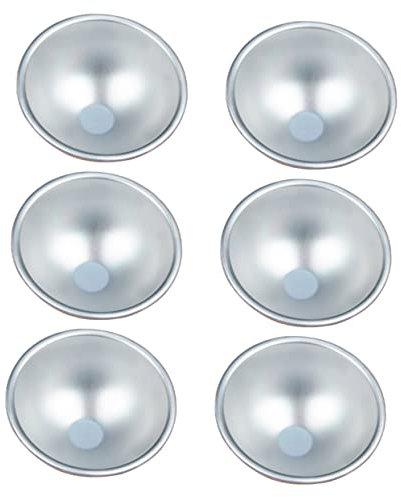 TOPBATHY 3 Set Di Per Muffin Semicircolari in Lega Di Alluminio Antiaderenti Versatili Per Budini Torte Crostate Mousse Ottimi Per 6 Pezzi*3