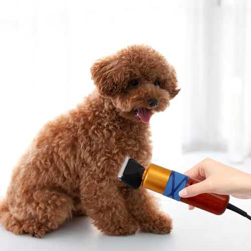 200w Hundeschermaschine,Profi Schermaschine Hund Katze, Hundepfoten-Trimmer,Elektrische Schafschermaschine, Elektrische Tierhaarschneidemaschine für Hunde Katzen Pfoten, Gesicht, Körper