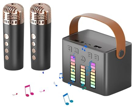 Macchina per karaoke, Macchina per karaoke per adulti Altoparlante karaoke | Microfono wireless con altoparlante portatile per macchine karaoke per feste in casa