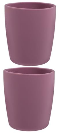 Hoement 2er Satz Silikonbecher Für Kleinkinder Trinklernbecher Bruchfester Tragbarer Mundspülbecher Unzerbrechlicher Lernbecher