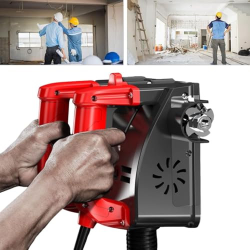 ZHJOPP Grattoir Mural électrique, Pelle à béton Portable 1180W Machine de Planification de grattoir Mural, Profondeur réglable 1-4mm, pour la rénovation