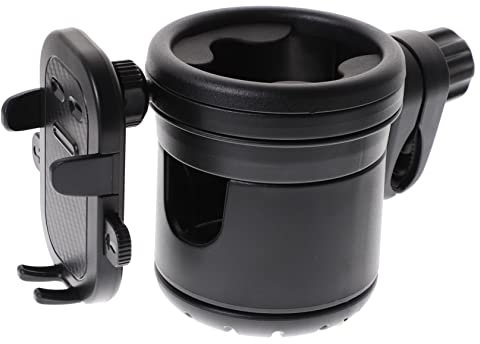 BESPORTBLE Portabotellas y Soporte Para Teléfono Organizador Para Cochecito Compatible Con Latas Termos y Agua Estabilidad Superior