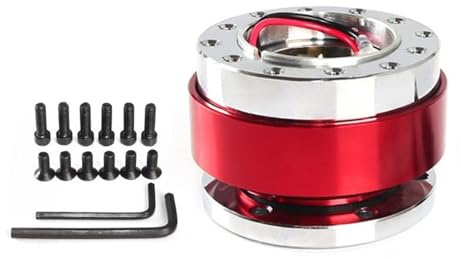 Qcbuegof Professional Mechanism Aluminium Quick Release Adapter Base For Motorsport Enthusiasts Steering Wheel Stylish Wheel Hub