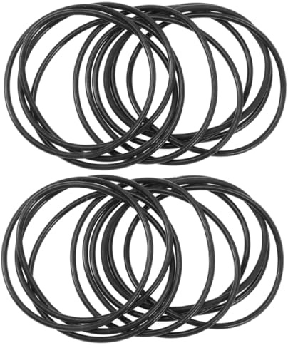 FIXOSHEE 50pcs Black Elastic Silicone Wristbands Stretchy Jelly Bracelets for Outdoor Activities Comfortable Supple Decorative Bands for DIY Accessories and